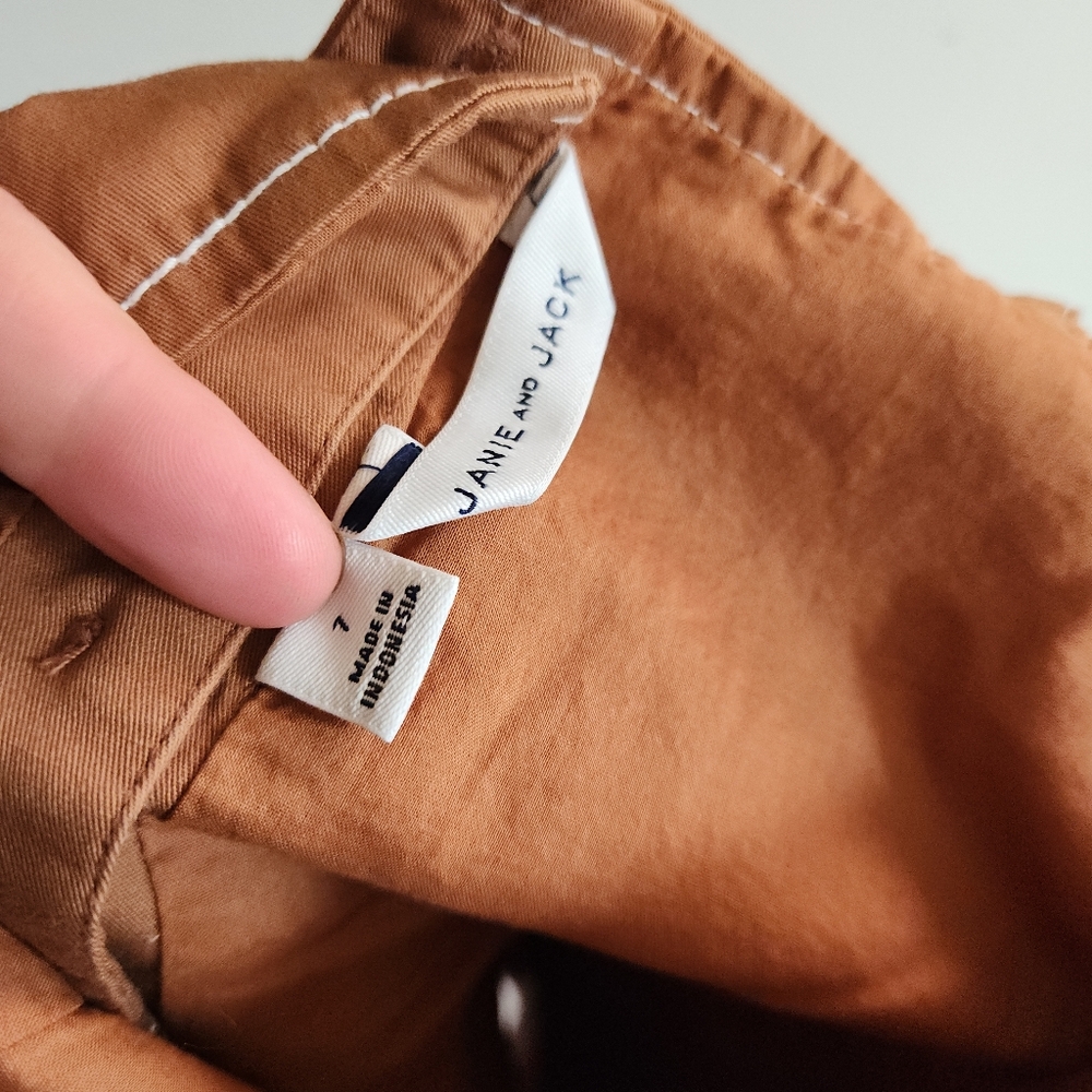 Nwot Jaine And Jack Romper Shorts Tank Brown Cotton 7 - Picture 2 of 7